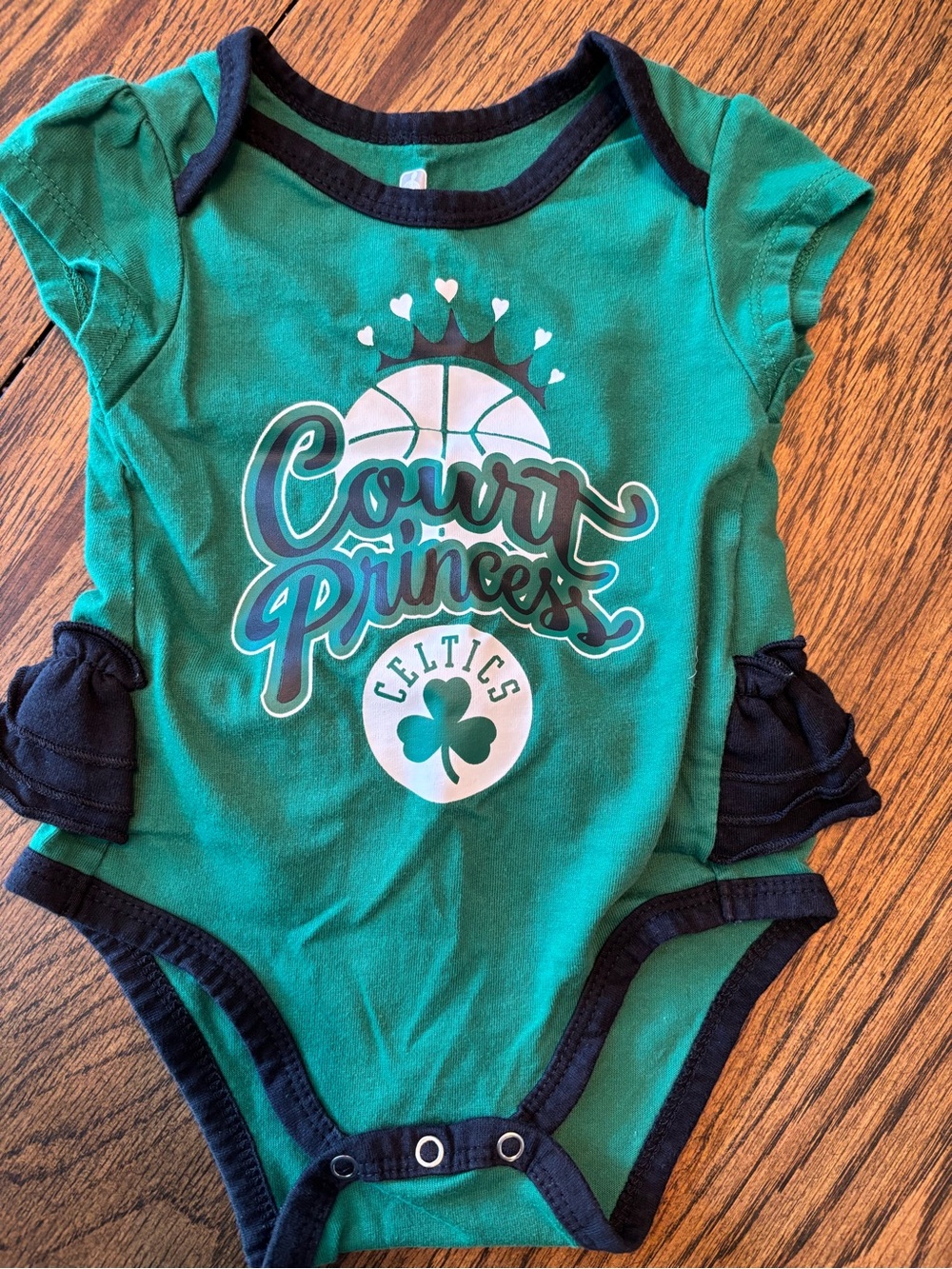 Court Princess Celtics Green Baby One-Piece